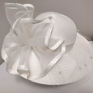 Vintage Deborah of New York White Biel Hat